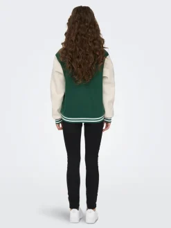 ONLSILJA LIFE BOMBER JACKET CC OTW green jacket