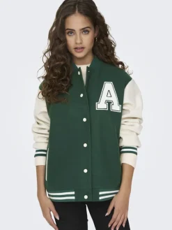 ONLSILJA LIFE BOMBER JACKET CC OTW green jacket