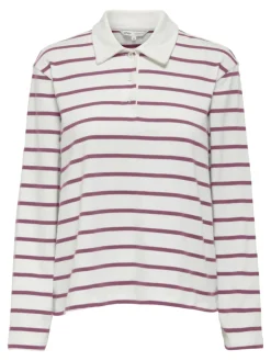 ONLSIRA L/S POLO JRS burgundy