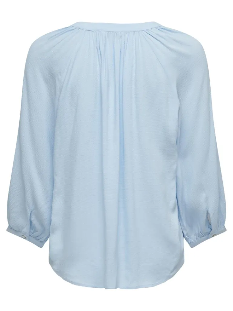 ONLSKY 3/4 V-NECK TOP WVN CS clear sky