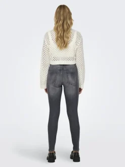 ONLSMILLA SHORT PULLOVER L/S KNT NOOS marshmallow