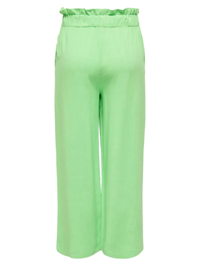 ONLSOLVI HW LINEN BL CULOTTE PNT summer green