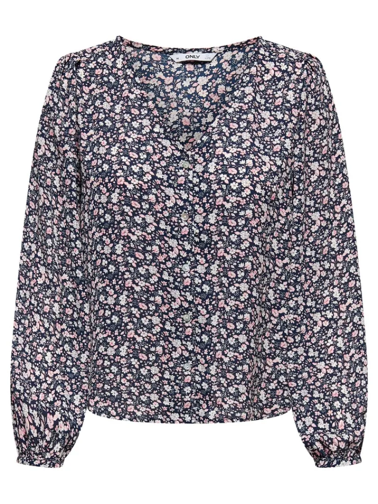 ONLSONJA LIFE L/S BUTTON TOP PTM night sky2