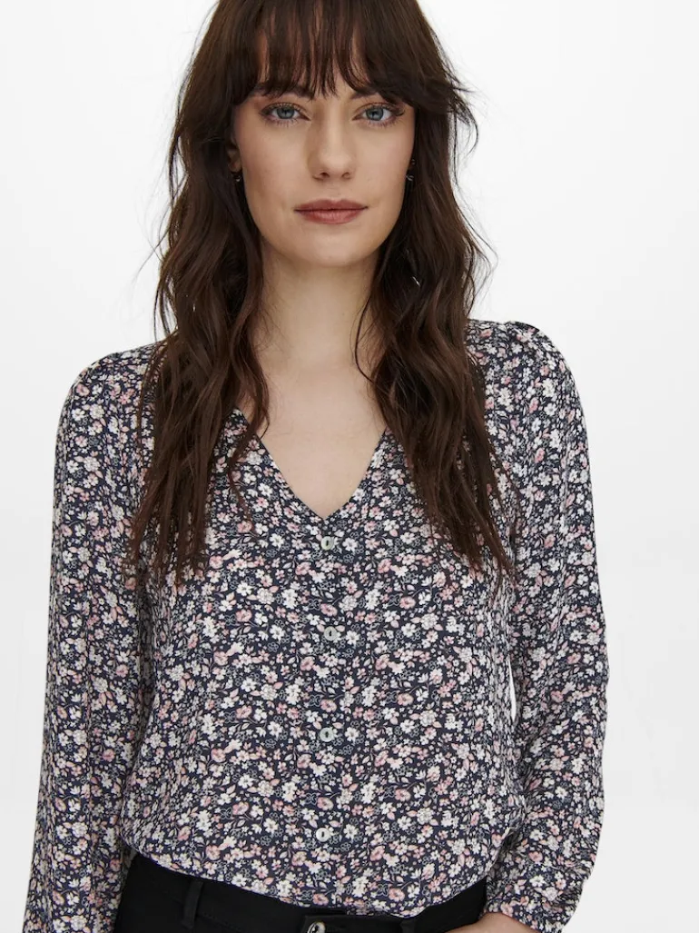 ONLSONJA LIFE L/S BUTTON TOP PTM night sky2