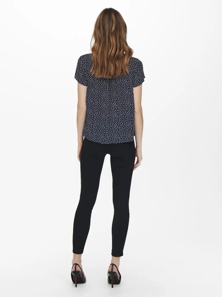 ONLSONJA LIFE S/S V-NECK TOP PTM night sky1