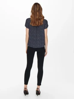 ONLSONJA LIFE S/S V-NECK TOP PTM night sky1