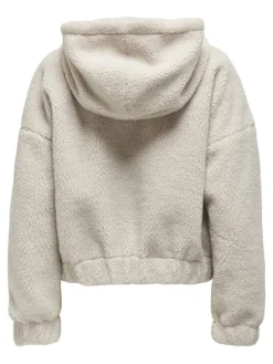 ONLTANJA TEDDY HOOD JACKET OTW NOOS pumice stone
