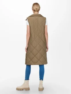 ONLTANZIA QUILTED WAISTCOAT CC OTW tigers eye