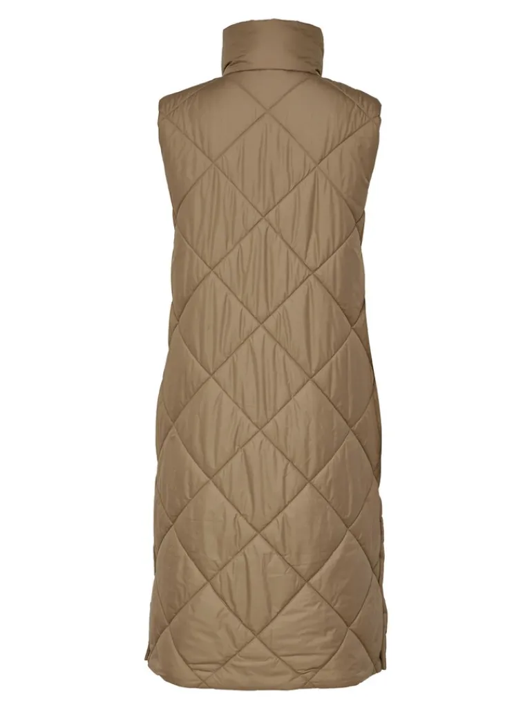 ONLTANZIA QUILTED WAISTCOAT CC OTW tigers eye