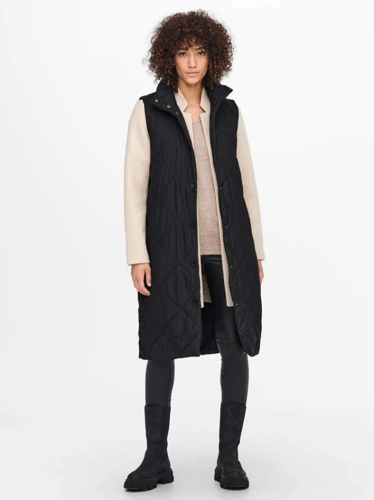 ONLTANZIA QUILTED WAISTCOAT CC OTW black