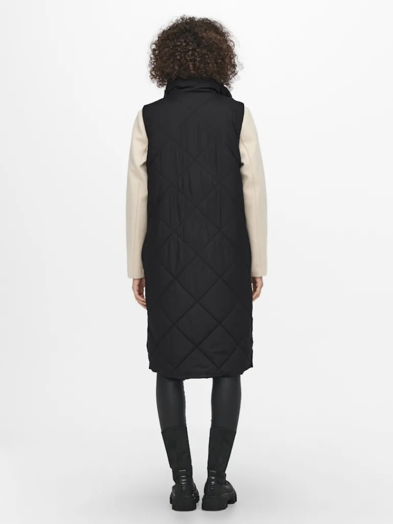 ONLTANZIA QUILTED WAISTCOAT CC OTW black