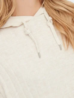 ONLTESSA CAREY L/S HOOD DRESS KNT pumice stone