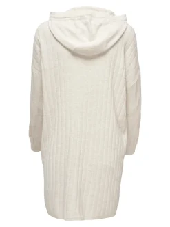 ONLTESSA CAREY L/S HOOD DRESS KNT pumice stone