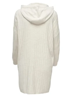 ONLTESSA CAREY L/S HOOD DRESS KNT pumice stone