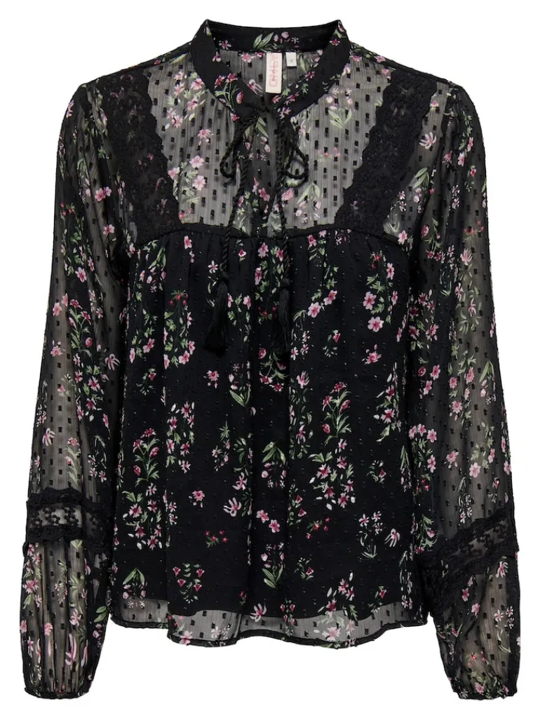 ONLTESSA ELIZA LS TOP WVN black