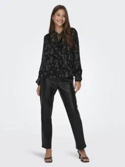 ONLTESSA ELIZA LS TOP WVN black