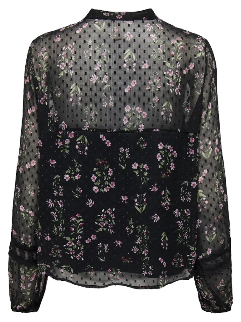 ONLTESSA ELIZA LS TOP WVN black