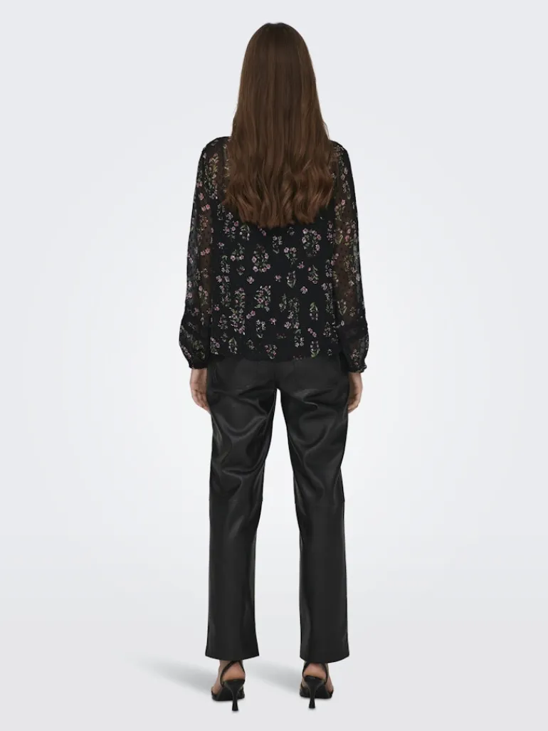 ONLTESSA ELIZA LS TOP WVN black