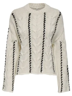 ONLTESSA LS CABEL STITCH O-NECK CC KNT birch