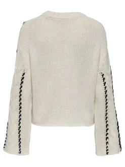 ONLTESSA LS CABEL STITCH O-NECK CC KNT birch