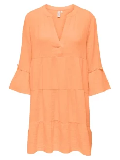 ONLTHYRA PEPLON DRESS NOOS WVN orange chiffon