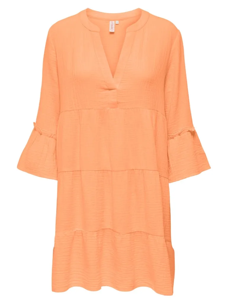 ONLTHYRA PEPLON DRESS NOOS WVN orange chiffon