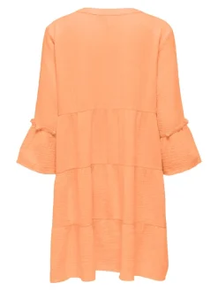 ONLTHYRA PEPLON DRESS NOOS WVN orange chiffon
