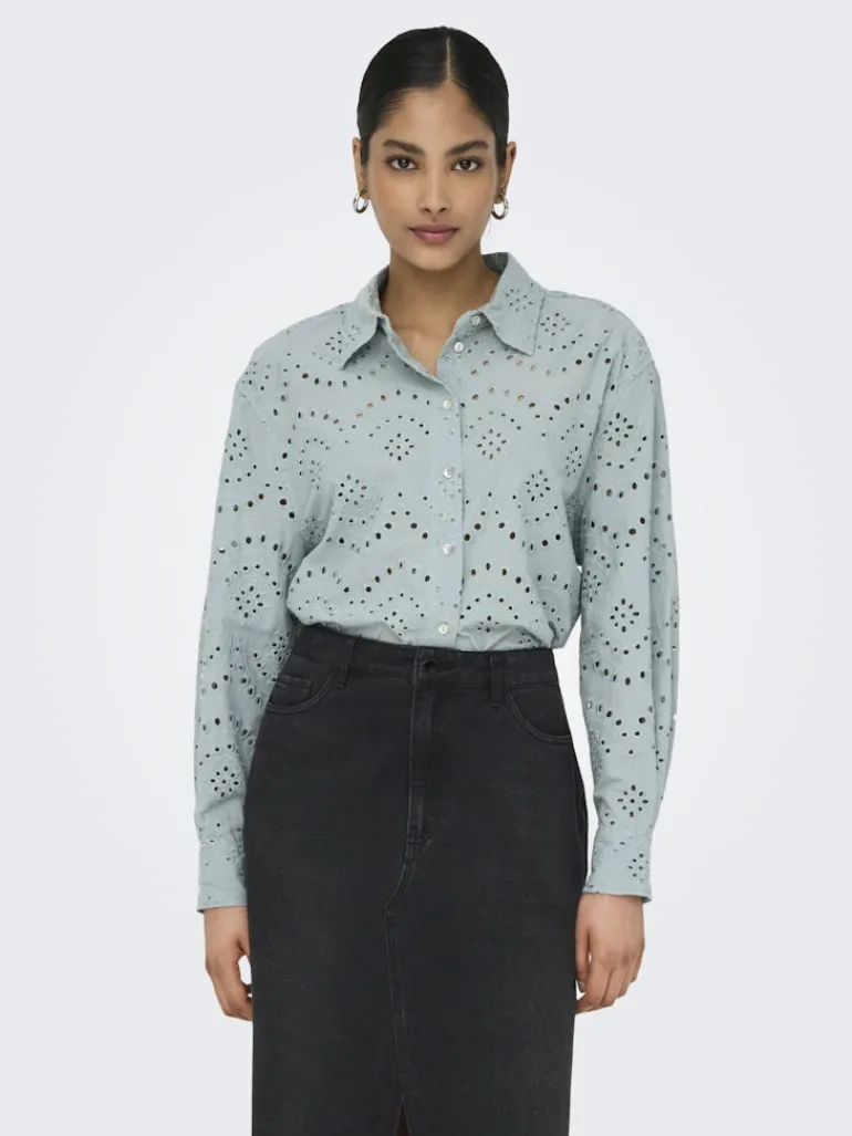 ONLVALAIS L/S SHIRT WVN NOOS abyss
