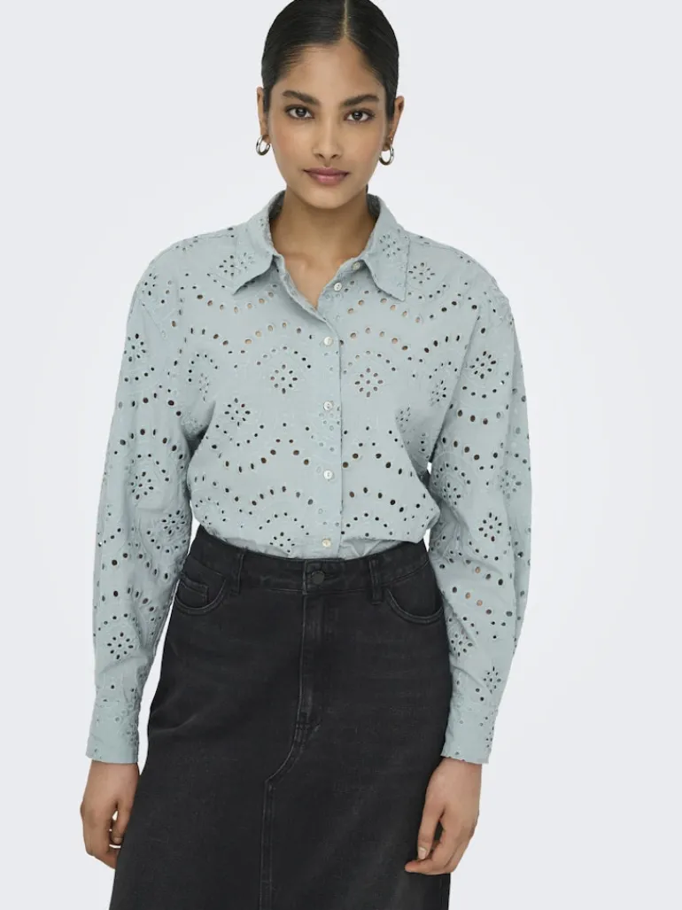 ONLVALAIS L/S SHIRT WVN NOOS abyss