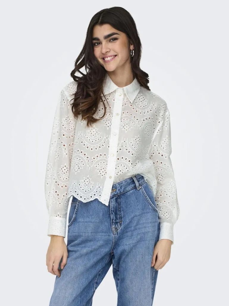 ONLVALAIS L/S SHIRT WVN NOOS cloud dancer