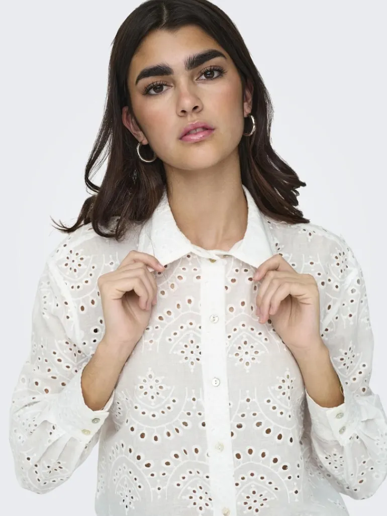 ONLVALAIS L/S SHIRT WVN NOOS cloud dancer
