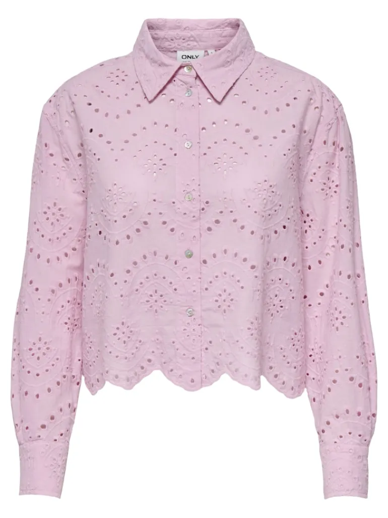 ONLVALAIS L/S SHIRT WVN NOOS pink lady