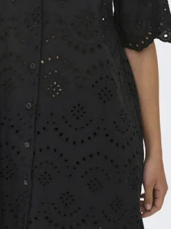 ONLVALAIS S/S DRESS WVN NOOS black