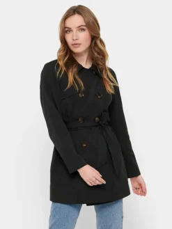 ONLVALERIE TRENCHCOAT OTW NOOS black