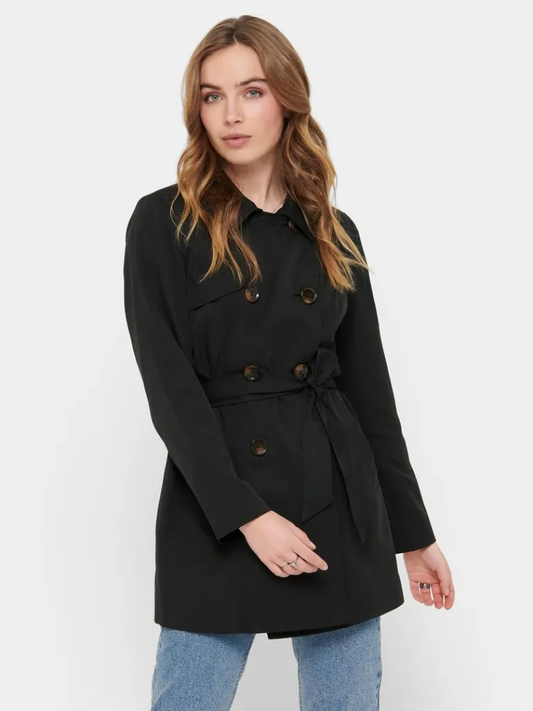 ONLVALERIE TRENCHCOAT OTW NOOS black