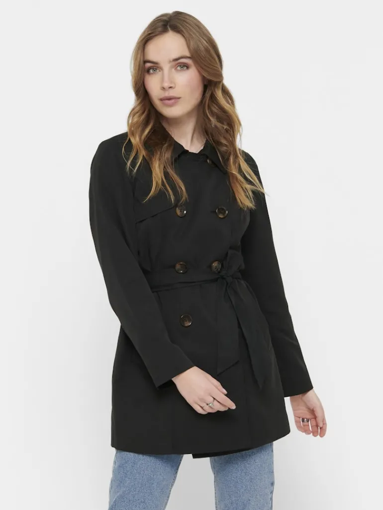 ONLVALERIE TRENCHCOAT OTW NOOS black