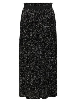 ONLVENEDIG AOP LIFE LONG SKIRT WVN NOOS black