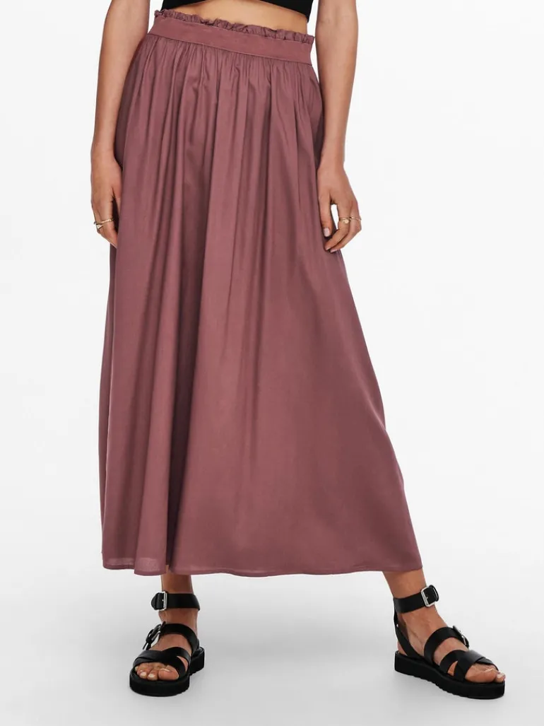 ONLVENEDIG LIFE LONG SKIRT WVN NOOS rose brown