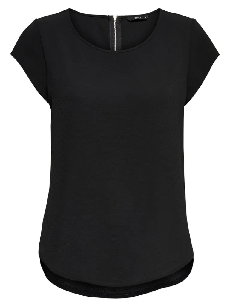 ONLVIC S/S SOLID TOP NOOS WVN black1