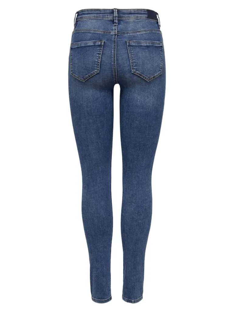ONLWAUW MID SK DESTROY DNM BJ209 dark blue denim