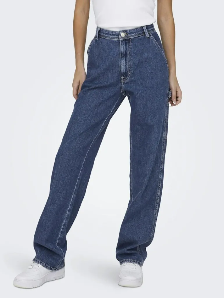 ONLWEST HW CARPENTER STR DNM DOT507 medium blue denim