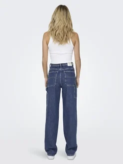 ONLWEST HW CARPENTER STR DNM DOT507 medium blue denim