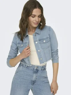 ONLWONDER LS CROPPED DNM JACKET GUA NOOS light blue denim