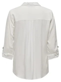 ONLYASMIN SHIRT L/S WVN NOOS snow white
