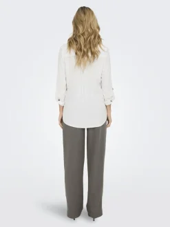 ONLYASMIN SHIRT L/S WVN NOOS snow white