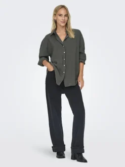 ONLZAZIMA L/S LOOSE SHIRT WVN NOOS phantom