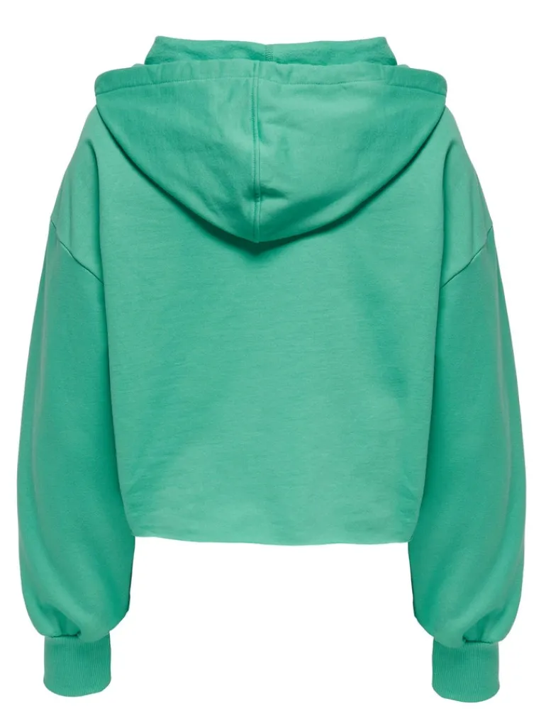 ONLZOEY LS DREAMER CROPPED HOOD NN winter green