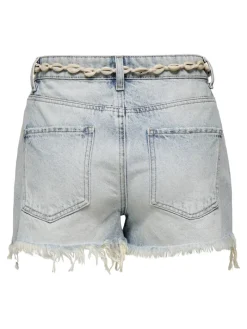 ONLZUMA HW SHELL BELT DNM SHORTS BJ light blue denim