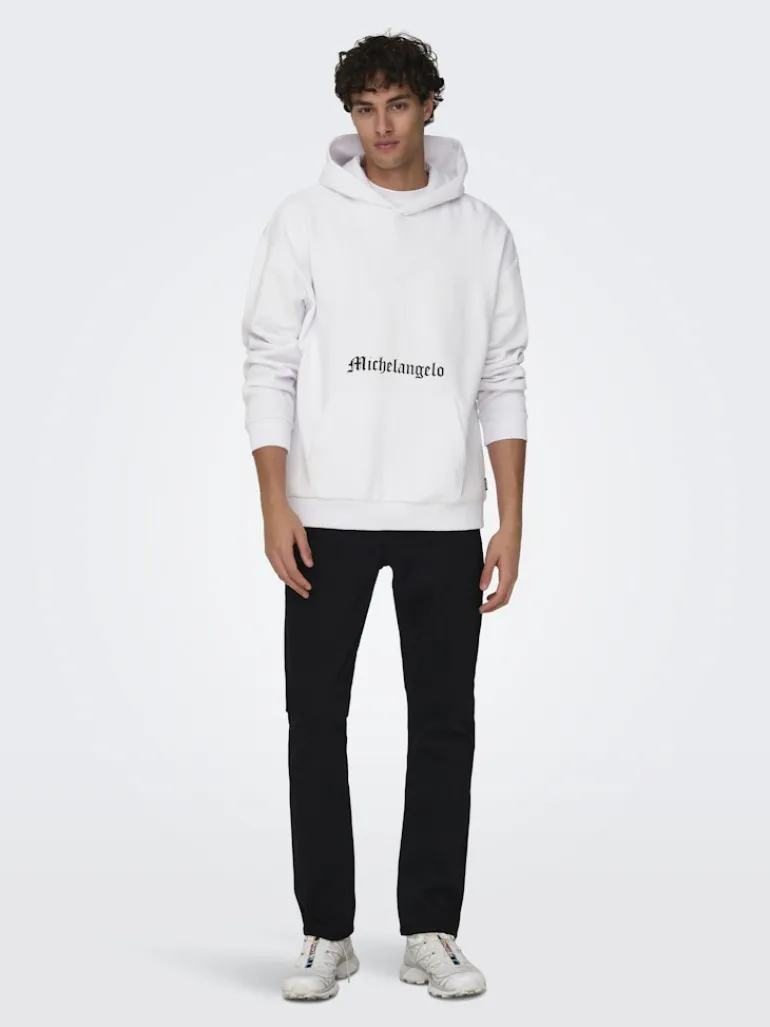 ONSAPOH LIFE RLX SWEAT HOODIE white
