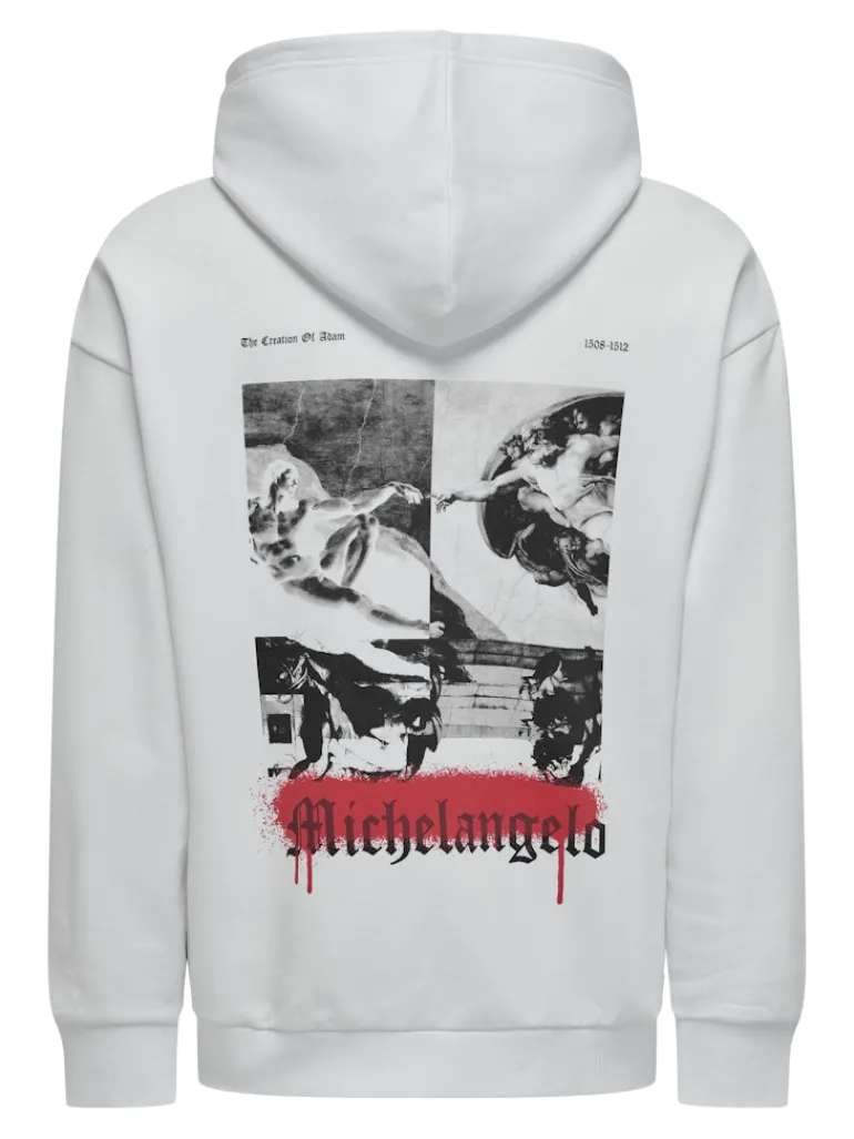 ONSAPOH LIFE RLX SWEAT HOODIE white
